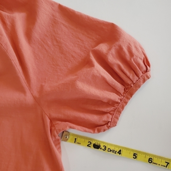 1274 * Universal Thread Button Down Blouse Rust Size M - Picture 8 of 8